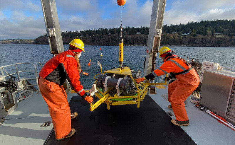 Scientists deploy buoy in Puget Sound to measure noise, risks to orcas